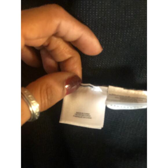 NINE WEST Women's One-Button Sweater Jacket Medium (M, Heather Grey/Black) - Picture 10 of 12